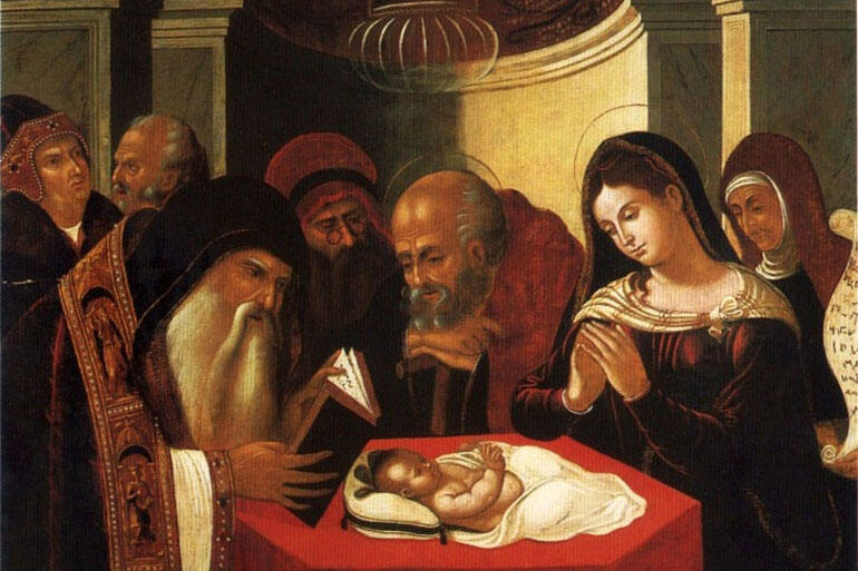 Bellini's Presentation of Jesus in the Temple.